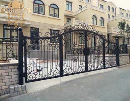 Hand forged wrought iron gates