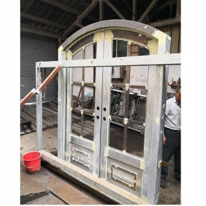 arch steel french doors