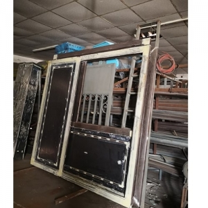 powder coating steel glass doors 2