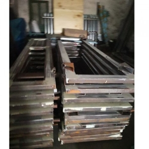 powder coating steel glass doors 