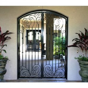 hand forged wrought iron gates with motor2