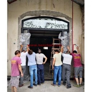 hand forged wrought iron doors