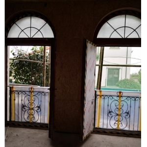 hand forged wrought iron balcony fence