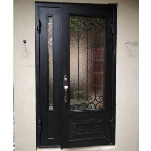 Chinese cliens wrought iron doors2
