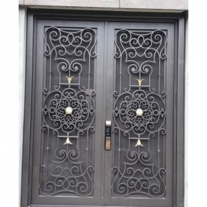 Chinese cliens wrought iron doors1