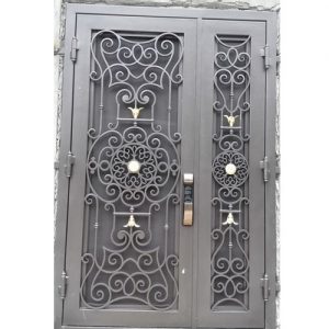 Chinese cliens wrought iron doors