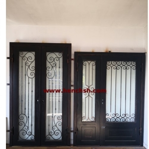 show room iron doors