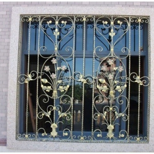 Wrought iron window guards style 5
