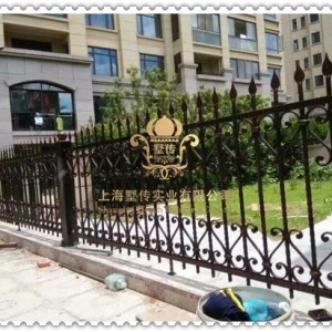 25 gauge steel wrought iron fence
