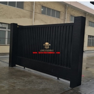 5mx 2.5m sliding gate with motors and pillars