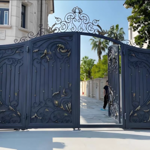 Metal Steel Driveway Wrought Iron Gates China Manufacturers For Sale