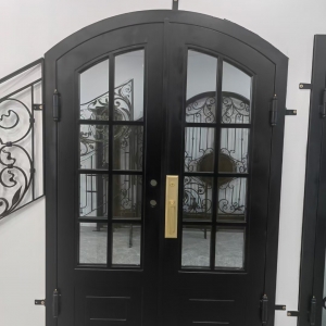 High Quality Wrought Iron Modern Security Doors(old) Double Exterior Entrance Doors Front Door China