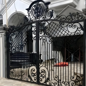 House Driveway Wrought Iron Gates China For Sale