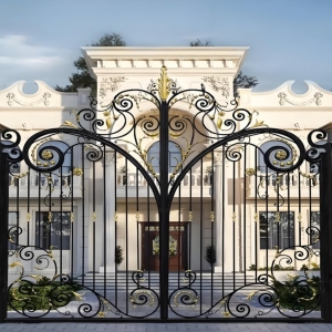 Wrought Iron Gates Steel Metal Gate China