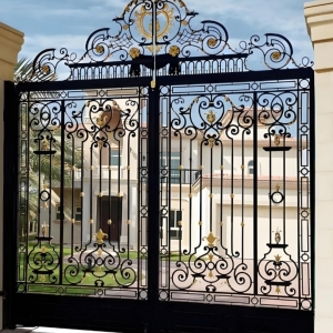Luxury Villa Garden Wrought Iron Driveway Gates China Designs