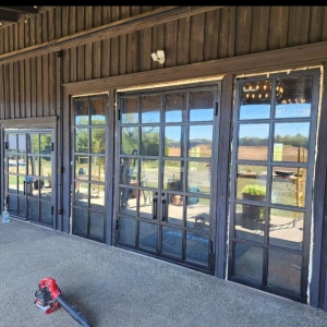 Wholesale Double Swing Wrought Iron Entry Door with Craftsman Design China