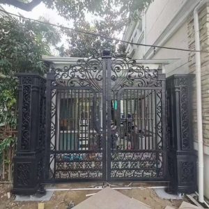 Luxury Home Garden Sliding Wrought Iron Driveway Gates Designs