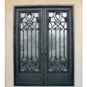 Fancy Wrought Iron Double Entry Doors China Design Used Wrought Iron Safety Door Gate Windows Design for Home