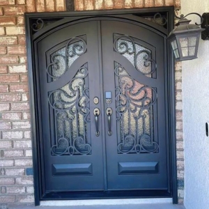 Stylish Classic Antique Swing Wrought Iron Door China For Sale