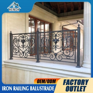 Wrought Iron Building Railing for Balcony Stair China 