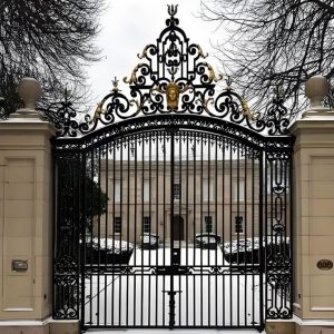 wing Driveway Gate Villa EntranceModern Classic Luxury Galvanized Gates China