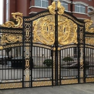 Luxury Garden Elegant Wrought Iron Outdoor Gate Design China