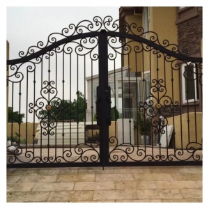 Luxury Wrought Iron Fence Wrought Iron Gate Steel Gate Driveway Gate China