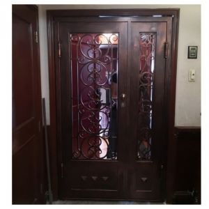 Brown Copper Classic Design Wrought Iron Door China