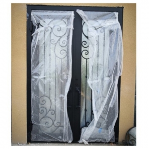 Black Ornamental Design Faux Finish Wrought Iron Door Design China For Sale