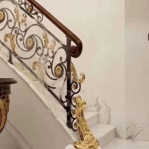 Customized Wrought Iron Railing Balcony Stair Outdoor Metal Railing Panels China for Australia Architectural Projects