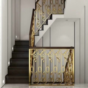 Curved Staircase Featuring Artistic Wrought Iron Balustrade Railing China For Australia