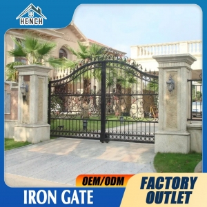Wrought Iron Door Antique Custom Decorative Iron Security Entrance Gate China Design