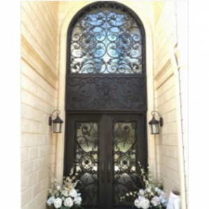 Luxury Design Exterior Burglar Proof Other Iron Doors Main Entrance Entry Front French Wrought Iron Doors China