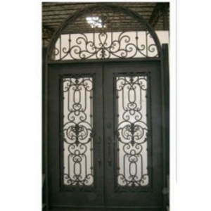 Arch Single and Double Opening Residential Entrance Wrought Iron Doors China For Australia