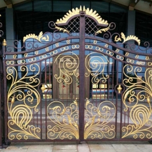 Luxury Wrought Iron Door Modern Stunning Wrought Iron Security Entrance Gate China Design