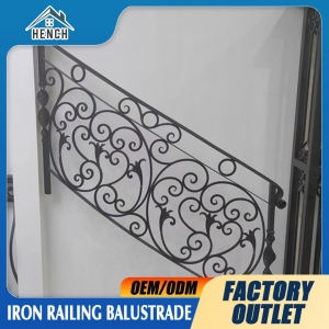 European Style Wrought Iron Railing Balcony Stair Outdoor Metal Railing China Design For Australia Home