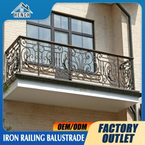 Luxury Fancy Wrought Iron Railing Balcony Balustrades China For Sale