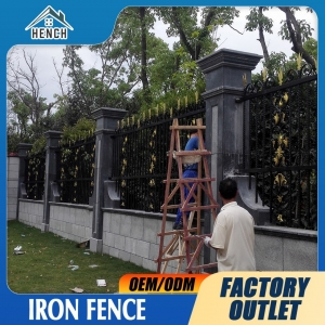 Luxury Design Wrought Iron Fence Wrought Iron Gate Ornamental Fence Panel China For Australia House