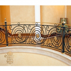 Luxury Modern hand-forged wrought iron railing for balcony  balustrade design China For Australia