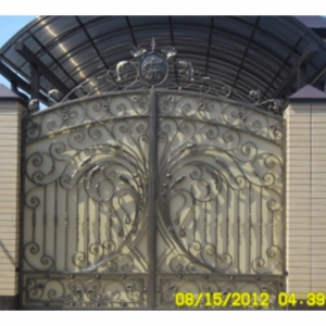 Steel Main Driveway Gate Estate Wrought Iron Gate China for Backyard