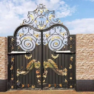 Luxury Wrought Iron Main Entrance Gate Design China