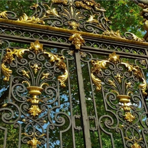 Fancy Manufacturer Double Door Wrought Iron Main Gate Design China Manufacturer