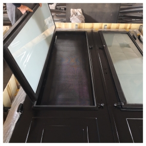 American Popular Style Hand Forged Wrought Iron Front Door Design