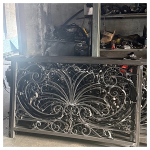 Luxury Fancy Outdoor Wrought Iron Railing Staircase Villa Stair Railing Iron Stair Railing Balustrades Australia