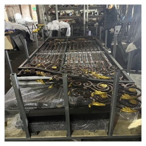 Luxury Patio Power Coated Fence Railing Handrail Wrought Iron Gate Australia Sale