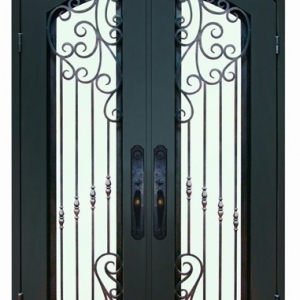 Wrought iron door single door design catalogue for home