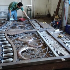 Wrought Iron Gate Iron Works USA Aluminum Gate Driveway 