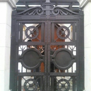 Single Main Gate Designs House Yard Entrance Gates Iron Gates Models Art Gate Aluminum Alloy For Villa 