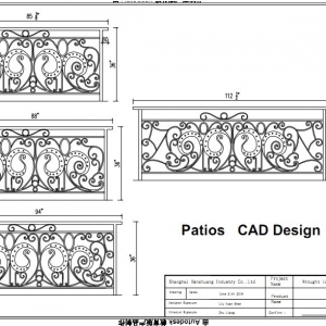 China Wrought Iron Driveway Gate Railing Fence Project For USA Customer