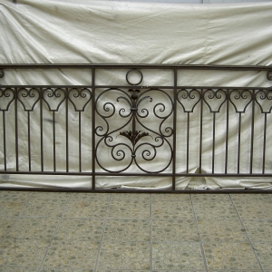 Hench Fancy Wrought Iron Railing Canopy Custom Made